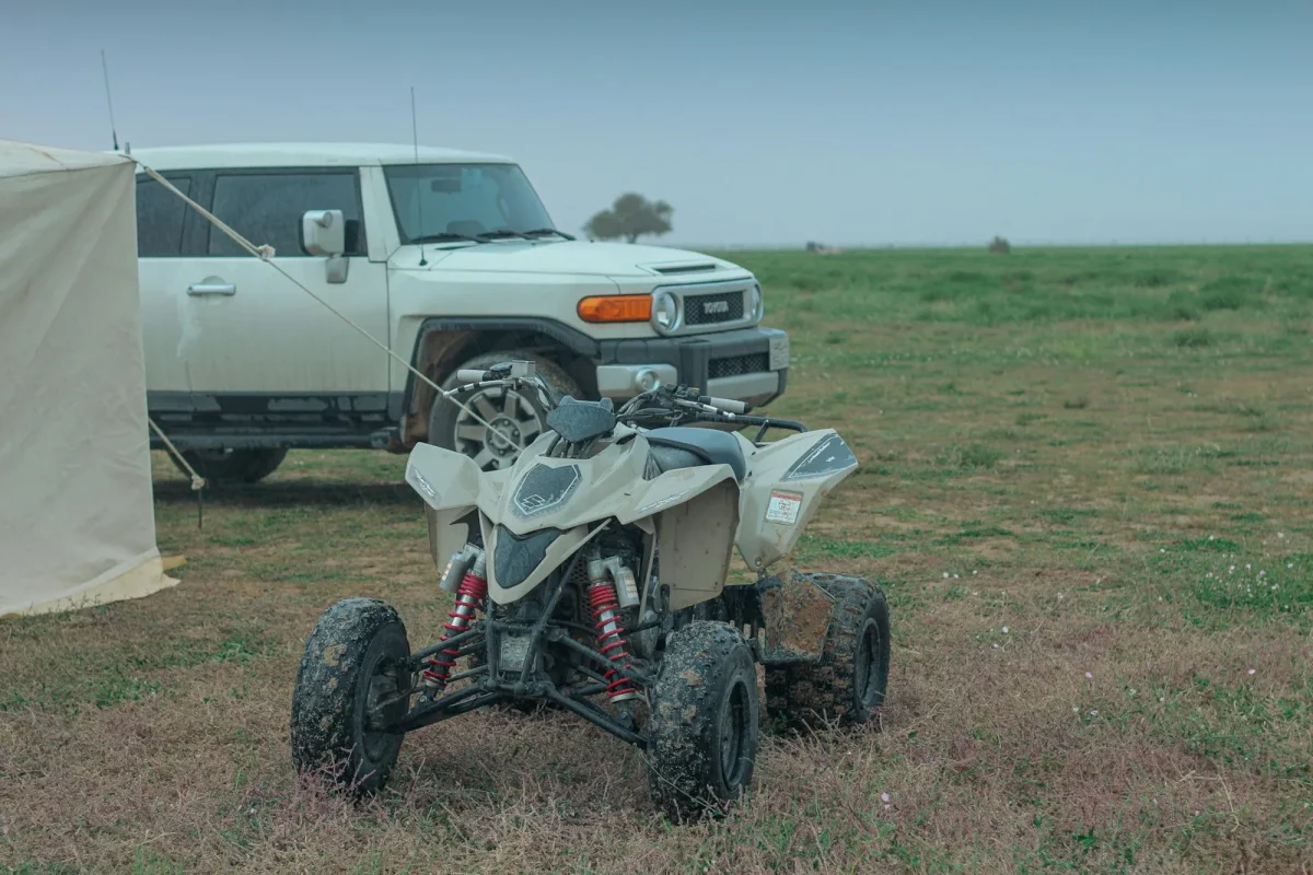 Checking resting voltage on an ATV battery after winter storage