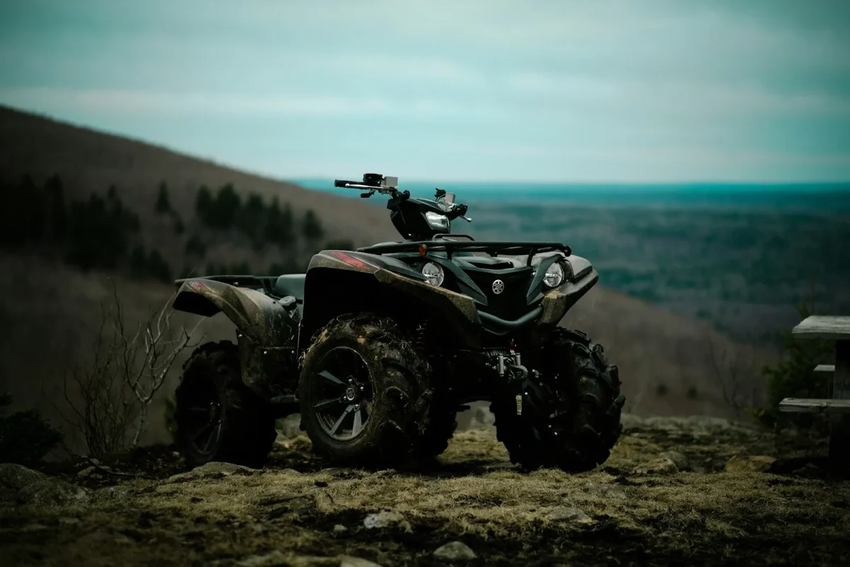 Yamaha Grizzly fuel petcock valve near the carburetor